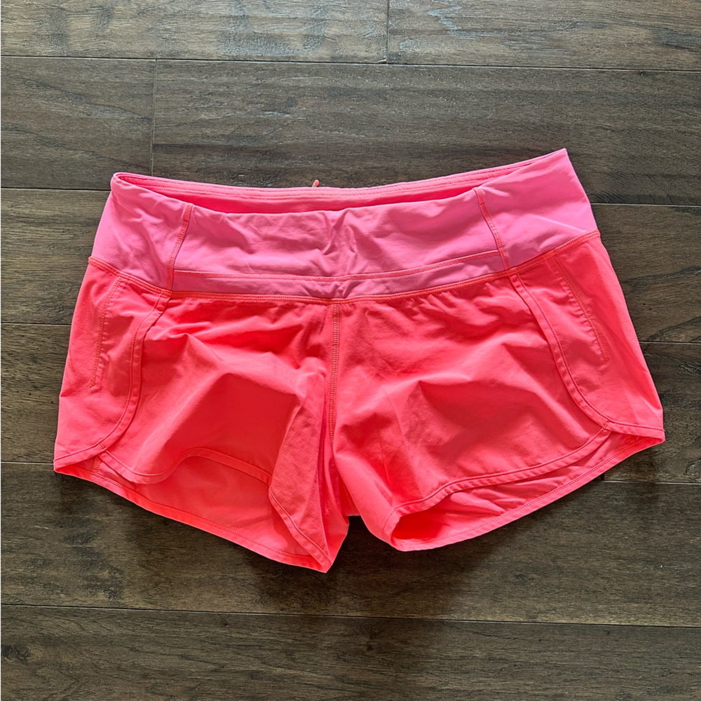 Lululemon 3” Pink Running Shorts